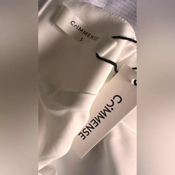 Commense Pleated Hem Mock Neck Mini Dress - Picture 4 of 6